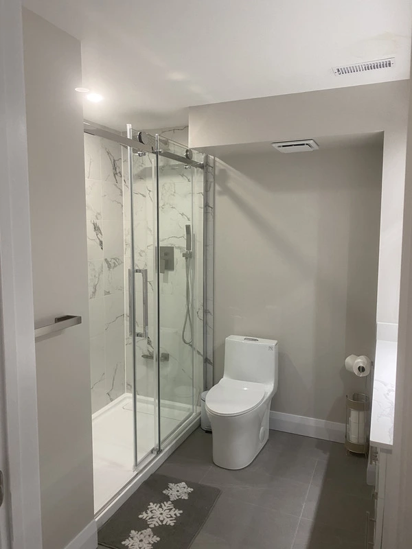 Home renovations - Bathroom remodel in basement
